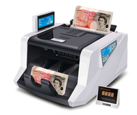 Compteur de billets de banque GORO US GR168 certifié CE/CCC/FCC 110-240V Détection UV/MG 1900 pièces/min Trémie 500 pièces Écran LCD