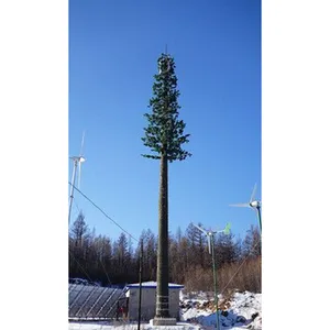 Cột Tháp 20 25 30 35 40 42 45 48 50 52 55 M Cột Tháp Đơn Cây Thông Viễn Thông Bằng Sắt Ngụy Trang - Product Image 2