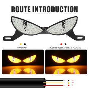 ไฟหน้ารถมอเตอร์ไซค์ LED 12V แบบ Devil Eye พร้อมไฟ Eagle Eye แสดงผลสีคู่ ไฟเลี้ยว - Product Image 3