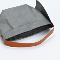Sacs en papier kraft lavables avec poignées, style luxe, polyvalents, pour le shopping, les cadeaux, l'emballage alimentaire, en matériaux recyclés, vente en gros
