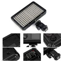 Tolifo Mini éclairage LED portable pour appareil photo, léger, à installer sur l'appareil photo, 176 LED, éclairage parfait pour la photographie et la vidéo