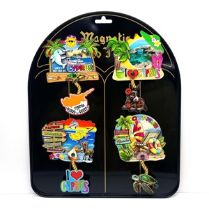 Imán de nevera turista de recuerdo de playa de Chipre de resina de madera 3D personalizado imán de nevera MDF puede agregar <span class=keywords><strong>nombre</strong></span> de ciudad de país - Product Image 2