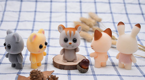 Trung Quốc Nhà Máy làm OEM Nhựa Bộ sưu tập đồ chơi đổ xô động vật đồ chơi Fluffy đồ chơi sóc - Product Image 5