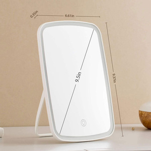 Nhà Máy Cá Nhân Vanity Gương Loại C Có Thể Sạc Lại Màn Hình Cảm Ứng Xách Tay Trang Điểm Gương Với Ánh Sáng Độ Sáng Có Thể Điều Chỉnh - Product Image 3