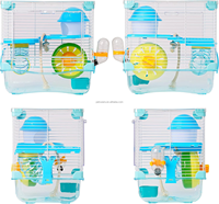 Kandang Hamster Roborowski 27 X 21 X 27 cm Tempat Minum Kecil Mangkuk Pakan