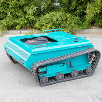 Tondeuse à gazon hybride HighTop Batch Laser Cut Powder Painted Crawler 1m de large 40 °   Tondeuse à gazon RC Stable Climb pour fairway de golf