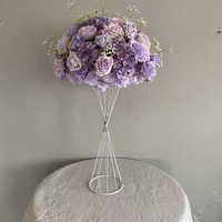 FB-PR01-1 Boules de fleurs artificielles en rose violette de haute qualité, centre de table pour mariage, décoration pour événements et festivals