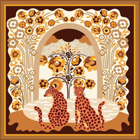 Tapis de jeu de Mahjong de Noël motif Casse-Noisette, Roi des Souris, Danseur de Ballet, avec bordure florale et nœud, sous-main carré