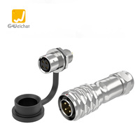 Boîtier en alliage de cuivre et de zinc IP67, prise aviation, connexion rapide, étanche, câble électrique 2/3/4/5 broches pour l'alimentation