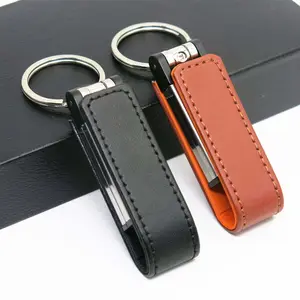 Bulk Custom Logo16gb usb stick leather usb flash drive made in china