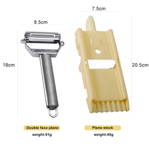 1 éplucheur manuel multifonctionnel en acier inoxydable et plastique pour légumes et pommes de terre, éplucheur julienne, écologique, compatible micro-ondes - Product Image 2