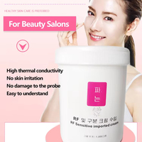Gel conducteur professionnel pour appareils de radiofréquence et équipements de beauté, crème blanche pour application thérapeutique en salon