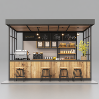 Kiosque à café portable pour centre commercial, mobilier de restaurant, design 3D, kiosque à café, café-bar à vendre