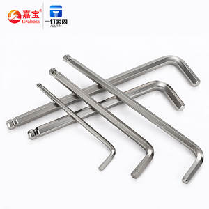 Llave hexagonal con cabezales de bola extendidos, caja de llave inglesa con extremo de bola plateada en forma de L de acero #45 - Product Image 6