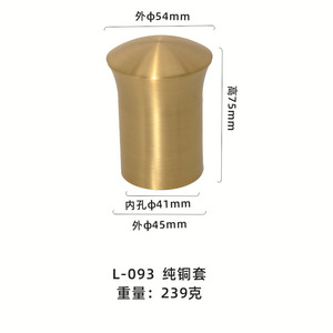 Pieds de meubles en cuivre pur WYX L-092 L-093 L-094 L-095 L-096 L-097 pour la nouvelle quincaillerie de meubles de style chinois - Product Image 2