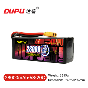 Batería <span class=keywords><strong>para</strong></span> Dron UAV, Batería Lipo 6S 12S 20C 12000/16000/22000/28000mAh <span class=keywords><strong>para</strong></span> Dron FPV, Quadcopter, Avión, Helicóptero - Product Image 3