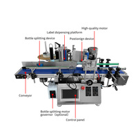 Machine d'étiquetage automatique de bureau BLN-150F avec convoyeur pour bouteilles en plastique rondes