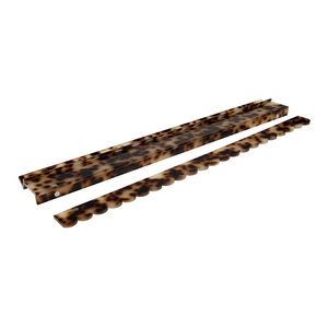 Juego de 4 Soportes de Lujo para Mahjong de 20 Pulgadas, Modernos, de Acrílico con Diseño de Caparazón de Tortuga Americana, Magnéticos, con Diseño Festoneado, Portátiles, para Póker - Product Image 6