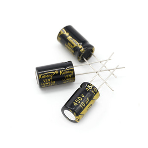 Aluminum Electrolytic Capacitor 10uF 450V High Frequency Low Impedance Polarized for Power Supply Applications - Product Image 2