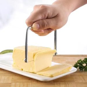 YIGO Trancheuse à fromage efficace avec coupe-fromage en fil de fer Trancheuse à fromage en acier inoxydable Coupe-beurre - Product Image 3