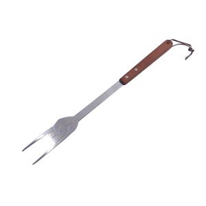 Outils de barbecue <span class=keywords><strong>ustensiles</strong></span> de cuisine en acier inoxydable fourchette à barbecue et pelle avec manche en bois - Product Image 4