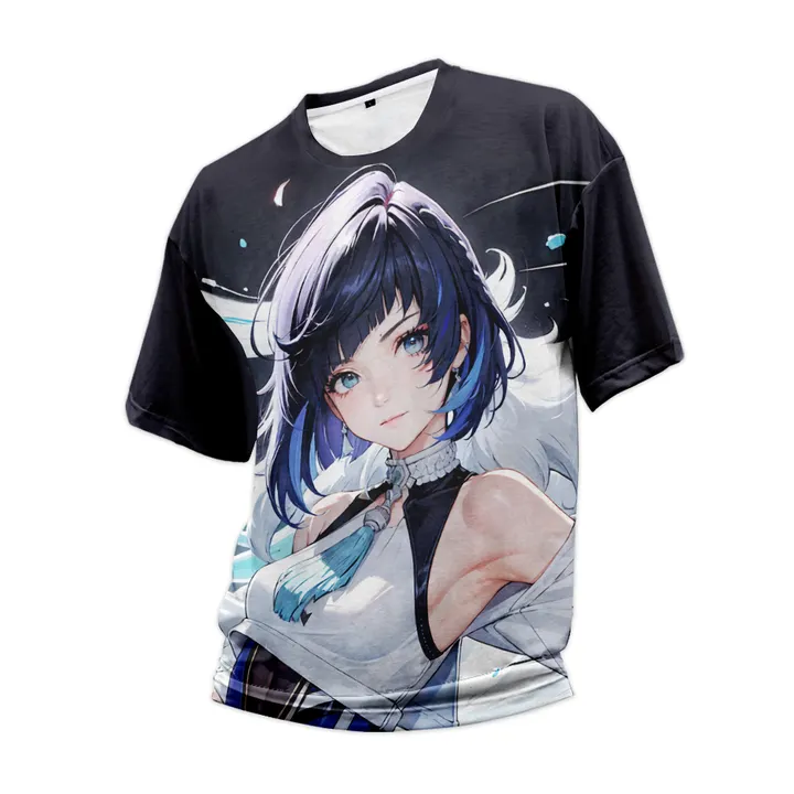 Genshin Impact Anime peripheral T-shirt short sleeve Japanese style two-dimensional chic casual clothes t shirt NO MOQ Limited