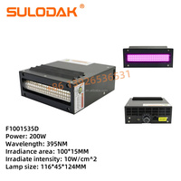 Kipas pendingin lampu Curing LED UV 200W lampu pengering tinta UV untuk A3 A4 Printer Flatbed UV Xp600 Printer Inkjet