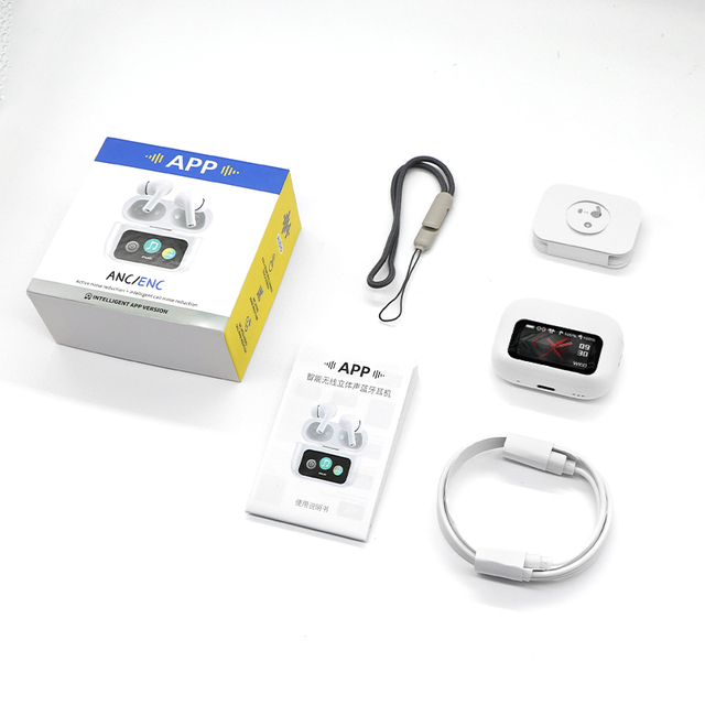 Factory OEM ANC Wireless Earbuds A9pro In-ear Headphones Mini Earbuds Sport Headband Headset HD Stereo Sound