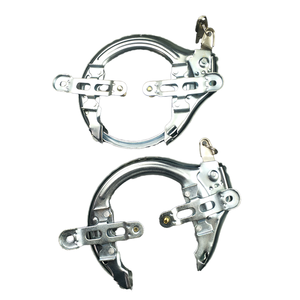 Lucchetto per Bicicletta di Alta Qualità in Acciaio Saimeng Grigio Chiaro con Vernice Elettroforetica Giapponese, a Forma di Ferro di Cavallo, Autodistruttivo con 2 Chiavi - Product Image 3