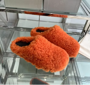 Luxury Designer Shoes Men and Women Furry Home Slippers Anti-Slip Rubber Sole Cozy Comfortable Indoor Bedroom Shoes Warm Comfort - Product Image 5