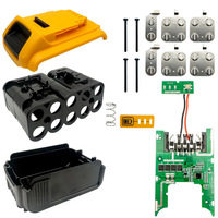 Remplacement de la batterie BMS et du circuit imprimé d'éclairage pour batterie 10 cellules 18650 20V DCB200 DW200 DEW DWT pour outils électriques