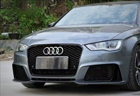 Kit carrosserie style RS3, diffuseur de pare-chocs arrière avec embouts d'échappement quadruples pour Audi A3 S3 8V.5 Facelift 2014-2016 S-Line Sportback Sedan