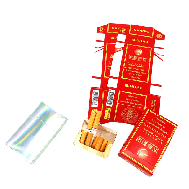 Luxury Custom Kraft Cigarettes Boxes UV Printed with Logo Stamping Embossing and Laminate for Packaging