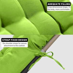 Coussin de chaise zéro gravité extra épais M-V-O de 8 cm, siège rembourré doux, tissu <span class=keywords><strong>matelassé</strong></span> respirant, chaise longue de <span class=keywords><strong>jardin</strong></span>/patio - Product Image 4