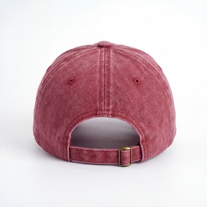 Casquettes de baseball personnalisées à 6 panneaux avec logo brodé, en coton lavé, non structurées, style « dad hat » - Product Image 4