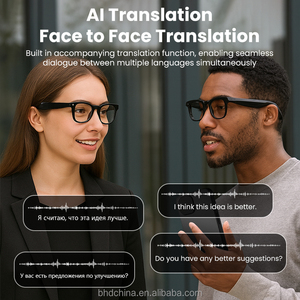 Kính thông minh camera HD AI 800W, ghi hình <span class=keywords><strong>video</strong></span> ChatGPT, điều khiển bằng giọng nói Bluetooth, dịch thuật thời gian thực, dành cho du lịch và họp - Product Image 3