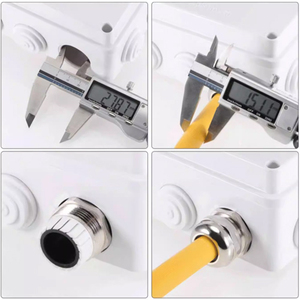 ตัวเชื่อมสายไฟกันน้ำ JIAF รุ่น PG13.5 ระดับ IP68 ทำจากทองเหลืองชุบนิกเกิล คุณภาพสูง ปรับแต่งได้ รุ่น PG16 PG19 - Product Image 4