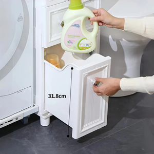 14Cm Cao Phòng Tắm Hẹp Lưu Trữ Tủ Kệ Ngăn Kéo Tủ Lưu Trữ Phòng Khách Hẹp Nhựa Stackable Lưu Trữ Ngăn Kéo - Product Image 5