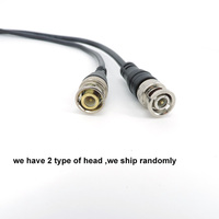 Câble adaptateur BNC double tête 0.5m-3m accessoires de caméra CCTV fil de queue de cochon mâle-mâle-femelle 3P broches boîtier ABS 10A courant nominal"