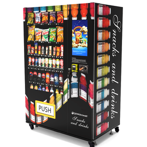 Máquina Expendedora de tarjetas comerciales con pantalla táctil de 21,5 pulgadas para bebidas, aperitivos, código QR, sistema de pago de fichas de monedas - Product Image 3
