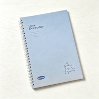 Carnet à spirale A5 personnalisé à couverture rigide, agenda A5 Kawaii à spirale en polypropylène, carnets à spirale A5 vierges en gros pour enfants