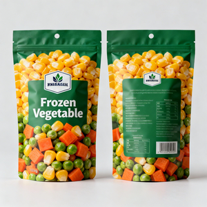 Bolsa de Plástico Laminada Personalizada con Impresión Personalizada para Envasado de Alimentos Congelados, Bolsa para Mezcla de Verduras Congeladas - Product Image 3