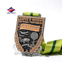 Medallón Deportivo LZY con Diseño Único de 20 Años, Logotipo Personalizado, Metal 2D Hueco, Esmalte Suave, Medalla Deportiva Personalizada para Maratón, Recuerdo
