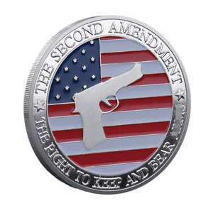 Moneda Conmemorativa <span class=keywords><strong>de</strong></span> Metal en Stock, Recuerdo Personalizado con el Tema del Segundo Enmienda, Citas <span class=keywords><strong>de</strong></span> Samuel Adams - Product Image 5