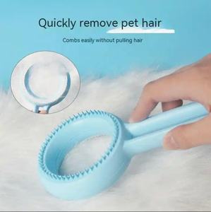 Gran oferta, peine de depilación de doble cara para mascotas, cepillo de masaje de limpieza para mascotas, herramienta de aseo para perros y gatos - Product Image 4