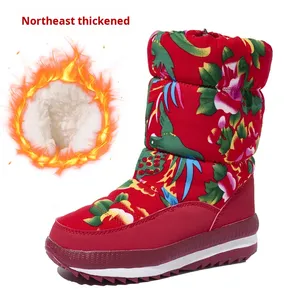 Bottes <span class=keywords><strong>de</strong></span> <span class=keywords><strong>neige</strong></span> hautes <span class=keywords><strong>de</strong></span> style ethnique pour le commerce extérieur, doublées <span class=keywords><strong>de</strong></span> polaire, épaisses, bottes <span class=keywords><strong>de</strong></span> grande taille du nord-est, chaussures chaudes pour l'extérieur, hiver - Product Image 6