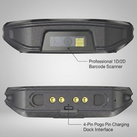 Hotus F505 Layar 5.5 Inci PDA Industri Tahan Banting Android 13.0 2.8 GHz NFC Pemindai Barcode 1D/2D 4G Data Stok
