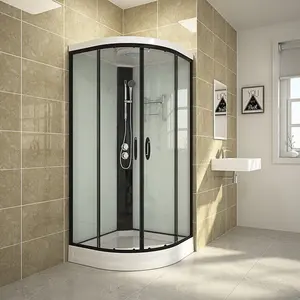 ห้องอาบน้ำราคาถูก90*90ซม. สำหรับห้องโดยสารพร้อมถาดอาบน้ำห้องน้ำที่เรียบง่ายคุณภาพสูง