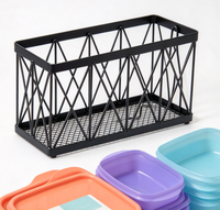 Organisateur de couvercles en métal pour armoire, support mural pour couvercles de casseroles et récipients alimentaires, rangement en fil métallique pour cuisine