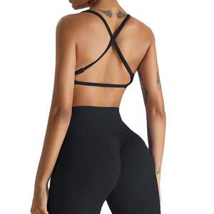 Pas Oem 2025 Nieuw Ontwerp Yoga Set Nylon Spandex Zachte Stof Activewear T Shirt Top Leggings - Product Image 2